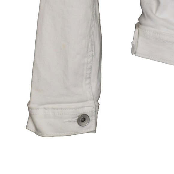 The Childrens Place Girls White Army Lightweight Jacket Casual Size 10 /12 | L/G - Picture 6 of 9